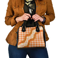 Orange Hawaii Palaka Shoulder Handbag Hawaiian Ilima Lei LT05 - Polynesian Pride