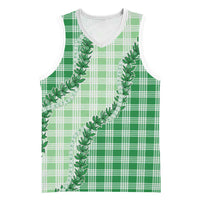 Green Hawaii Palaka Basketball Jersey Hawaiian Pikake Lei LT05 Unisex Green - Polynesian Pride