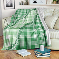 Green Hawaii Palaka Blanket Hawaiian Pikake Lei LT05 Green - Polynesian Pride