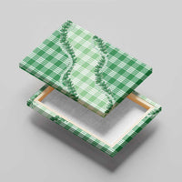 Green Hawaii Palaka Canvas Wall Art Hawaiian Pikake Lei LT05 - Polynesian Pride