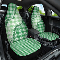 Green Hawaii Palaka Car Seat Cover Hawaiian Pikake Lei LT05 One Size Green - Polynesian Pride