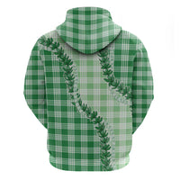Green Hawaii Palaka Hoodie Hawaiian Pikake Lei