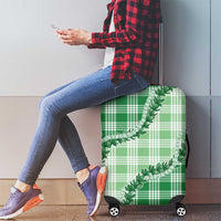 Green Hawaii Palaka Luggage Cover Hawaiian Pikake Lei LT05 - Polynesian Pride