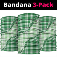 Green Hawaii Palaka Neck Gaiter Hawaiian Pikake Lei LT05 package One Size: 25*50cm Green - Polynesian Pride