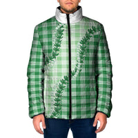 Green Hawaii Palaka Padded Jacket Hawaiian Pikake Lei LT05 Men Green - Polynesian Pride