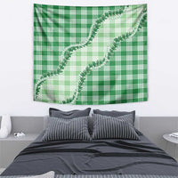 Green Hawaii Palaka Tapestry Hawaiian Pikake Lei LT05 - Polynesian Pride