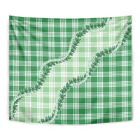 Green Hawaii Palaka Tapestry Hawaiian Pikake Lei LT05 - Polynesian Pride