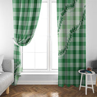 Green Hawaii Palaka Window Curtain Hawaiian Pikake Lei LT05 - Polynesian Pride