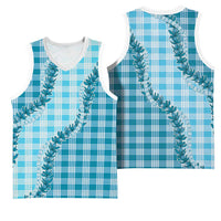 Blue Hawaii Palaka Basketball Jersey Hawaiian Pikake Lei LT05 - Polynesian Pride