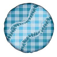 Blue Hawaii Palaka Spare Tire Cover Hawaiian Pikake Lei LT05 - Polynesian Pride