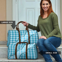 Blue Hawaii Palaka Travel Bag Hawaiian Pikake Lei LT05 - Polynesian Pride
