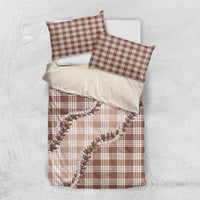 Beige Hawaii Palaka Bedding Set Hawaiian Pikake Lei LT05 US Twin 172cm x 218cm Beige - Polynesian Pride