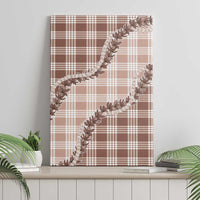 Beige Hawaii Palaka Canvas Wall Art Hawaiian Pikake Lei LT05 - Polynesian Pride
