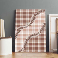 Beige Hawaii Palaka Canvas Wall Art Hawaiian Pikake Lei LT05 - Polynesian Pride