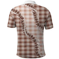 Beige Hawaii Palaka Polo Shirt Hawaiian Pikake Lei LT05 - Polynesian Pride