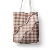 Beige Hawaii Palaka Tote Bag Hawaiian Pikake Lei LT05 - Polynesian Pride