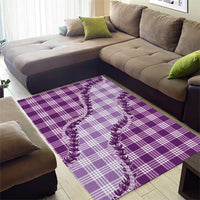 Violet Hawaii Palaka Area Rug Hawaiian Pikake Lei LT05 - Polynesian Pride