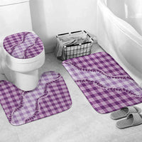 Violet Hawaii Palaka Bathroom Set Hawaiian Pikake Lei LT05 Mat Set Only (3 pcs) One Size Violet - Polynesian Pride