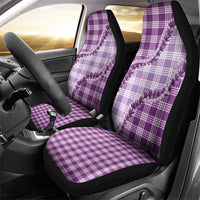 Violet Hawaii Palaka Car Seat Cover Hawaiian Pikake Lei LT05 - Polynesian Pride