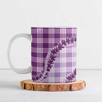 Violet Hawaii Palaka Ceramic Mug Hawaiian Pikake Lei LT05 Violet - Polynesian Pride