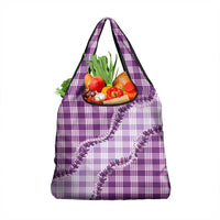 Violet Hawaii Palaka Grocery Bag Hawaiian Pikake Lei LT05 1-pack One Size Violet - Polynesian Pride