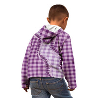 Violet Hawaii Palaka Kid Hoodie Hawaiian Pikake Lei LT05 - Polynesian Pride