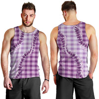Violet Hawaii Palaka Men Tank Top Hawaiian Pikake Lei LT05 - Polynesian Pride