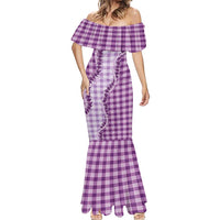 Violet Hawaii Palaka Mermaid Dress Hawaiian Pikake Lei LT05 - Polynesian Pride