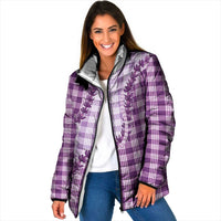 Violet Hawaii Palaka Padded Jacket Hawaiian Pikake Lei LT05 Women Violet - Polynesian Pride