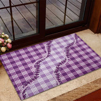 Violet Hawaii Palaka Rubber Doormat Hawaiian Pikake Lei