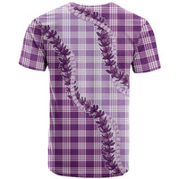 Violet Hawaii Palaka T Shirt Hawaiian Pikake Lei LT05 - Polynesian Pride