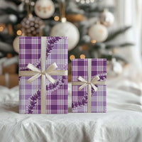 Violet Hawaii Palaka Wrapping Paper Hawaiian Pikake Lei LT05 - Polynesian Pride