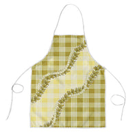 Yellow Hawaii Palaka Apron Hawaiian Pikake Lei LT05 Yellow - Polynesian Pride