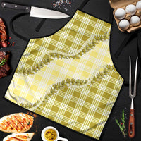 Yellow Hawaii Palaka Apron Hawaiian Pikake Lei LT05 Yellow - Polynesian Pride
