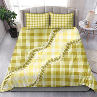 Yellow Hawaii Palaka Bedding Set Hawaiian Pikake Lei LT05 - Polynesian Pride