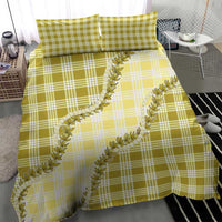 Yellow Hawaii Palaka Bedding Set Hawaiian Pikake Lei LT05 - Polynesian Pride