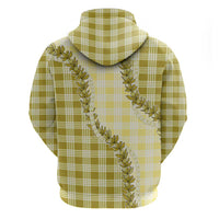 Yellow Hawaii Palaka Hoodie Hawaiian Pikake Lei