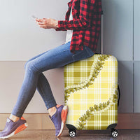 Yellow Hawaii Palaka Luggage Cover Hawaiian Pikake Lei LT05 - Polynesian Pride
