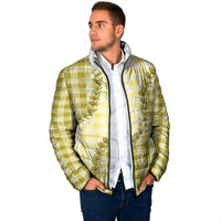 Yellow Hawaii Palaka Padded Jacket Hawaiian Pikake Lei LT05 - Polynesian Pride