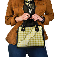 Yellow Hawaii Palaka Shoulder Handbag Hawaiian Pikake Lei LT05 - Polynesian Pride
