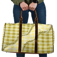 Yellow Hawaii Palaka Travel Bag Hawaiian Pikake Lei LT05 Yellow - Polynesian Pride