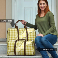 Yellow Hawaii Palaka Travel Bag Hawaiian Pikake Lei LT05 - Polynesian Pride