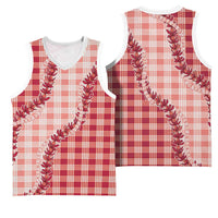 Red Hawaii Palaka Basketball Jersey Hawaiian Pikake Lei LT05 - Polynesian Pride