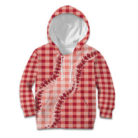 Red Hawaii Palaka Kid Hoodie Hawaiian Pikake Lei LT05 Hoodie Red - Polynesian Pride