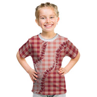 Red Hawaii Palaka Kid T Shirt Hawaiian Pikake Lei LT05 Red - Polynesian Pride