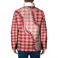 Red Hawaii Palaka Padded Jacket Hawaiian Pikake Lei LT05 - Polynesian Pride