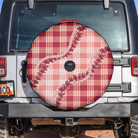 Red Hawaii Palaka Spare Tire Cover Hawaiian Pikake Lei LT05 Red - Polynesian Pride