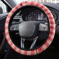 Red Hawaii Palaka Steering Wheel Cover Hawaiian Pikake Lei LT05 - Polynesian Pride