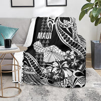 Hawaii Maui Upena Kiloi Blanket Kakau Tribal Pattern Black Version LT05 - Polynesian Pride