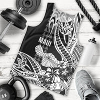 Hawaii Maui Upena Kiloi Men Tank Top Kakau Tribal Pattern Black Version LT05 - Polynesian Pride